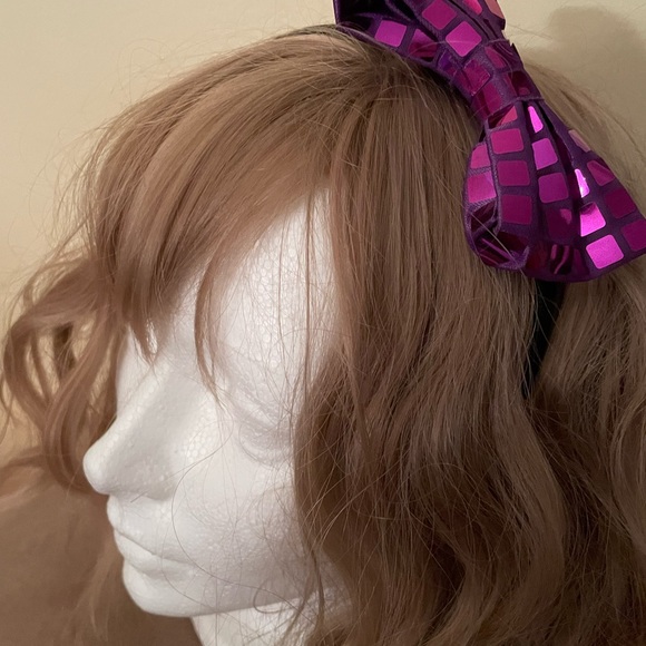 Hairbands 6 Lot Floral Reds, Blue, Pink & Glittery Purple Bow - Picture 11 of 14